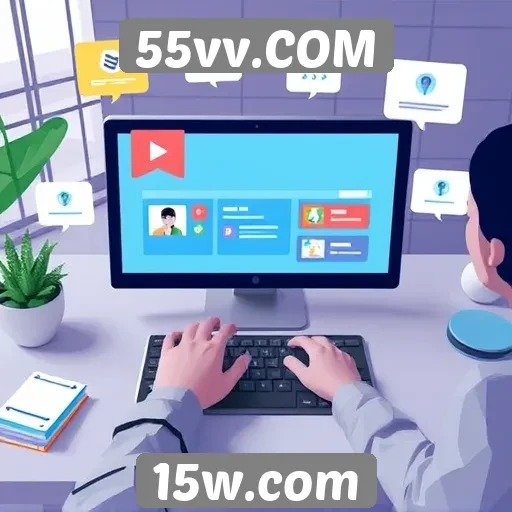 Exploração das funcionalidades interativas do site 55vv.COM